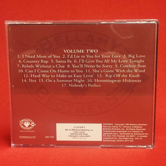 Bellamy Brothers Let Your Love Flow 20 Years of Hits Volume Two CD 1994 Signed - Picture 2 of 8